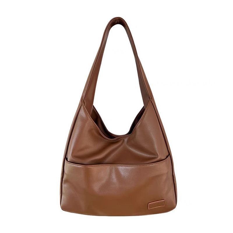 Women Shoulder Bag Large Capacity PU Leather Tote Bag Underarm Bag