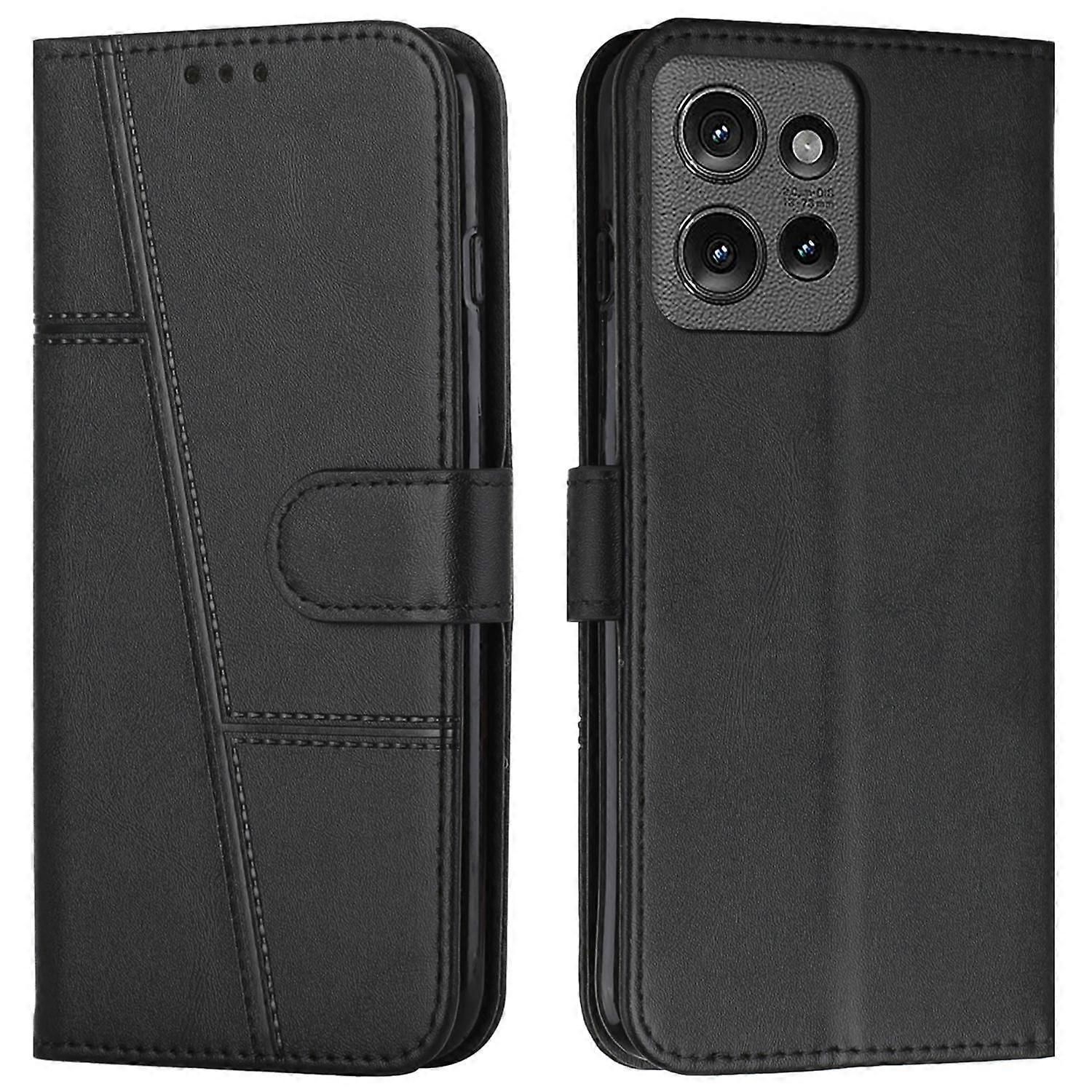 Protective Leather Phone Flip Cover For Motorola Edge 50 5G