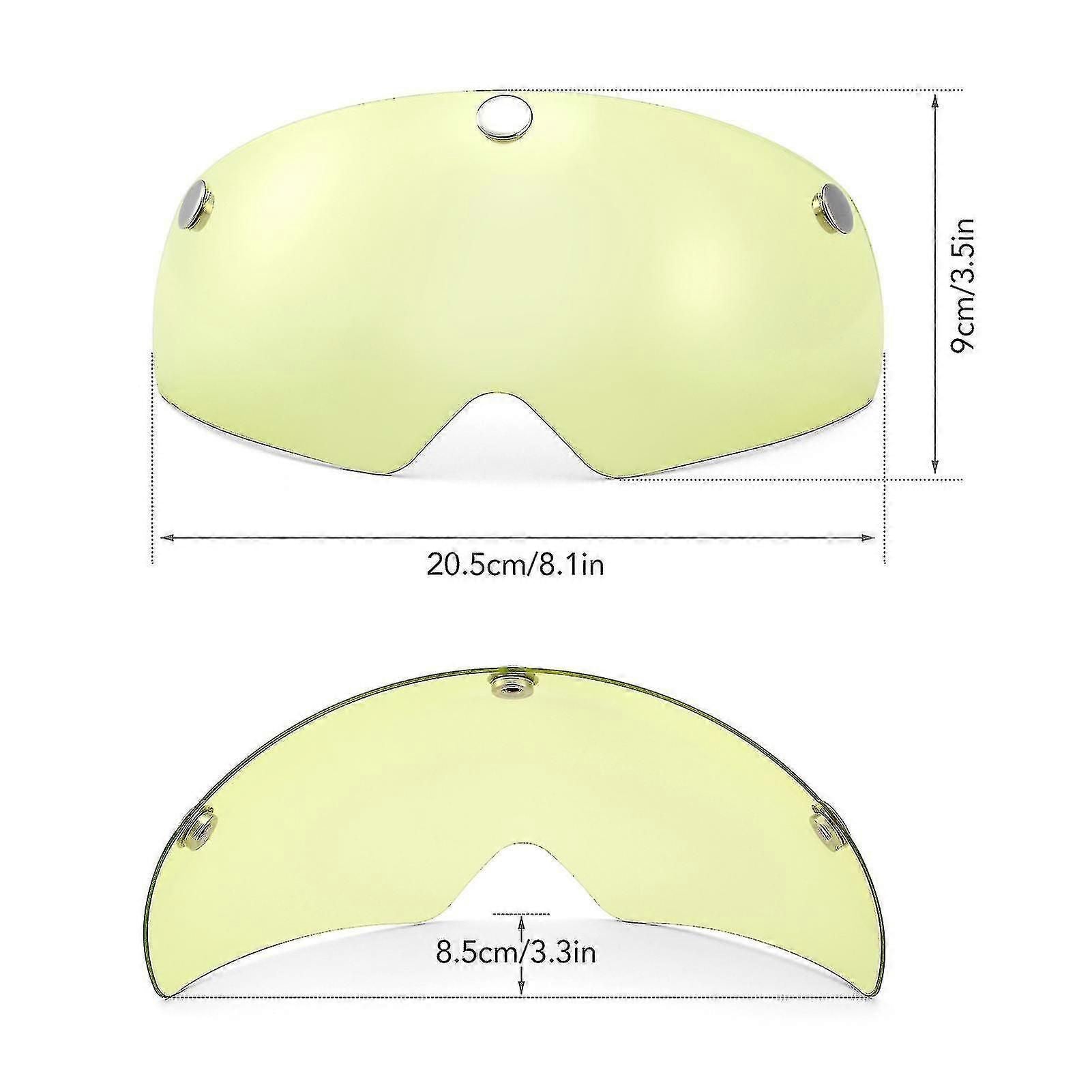 3pcs Detachable Magnetic Visor For Bike Helmet Uv Guard For Men Women
