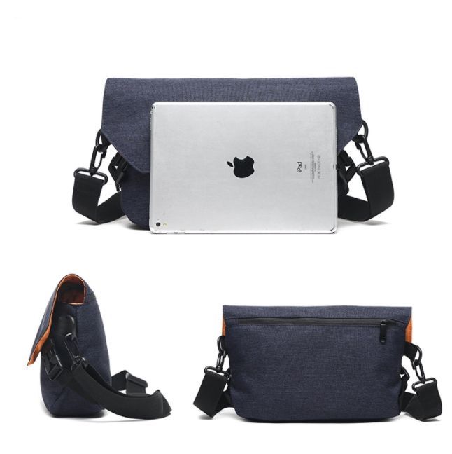 Men Messenger Bag Waterproof Canvas Crossbody Bags Lightweight Shoulder Bag