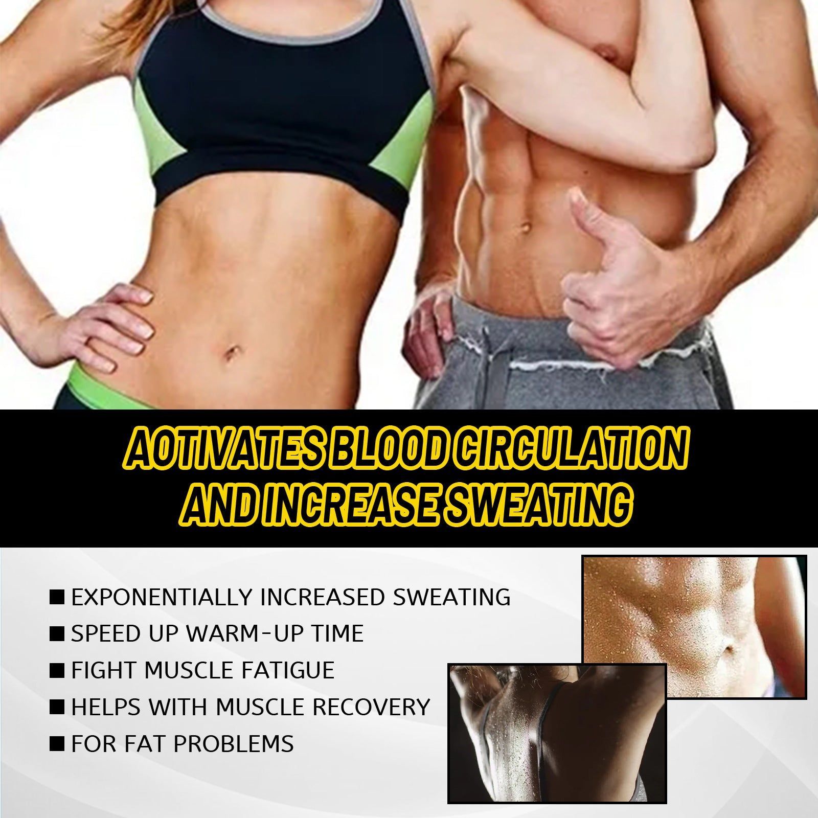 Abs Cream for Faster Warm-up, Muscle Activation, Fat Burn, Fitness Sculpting ,50g