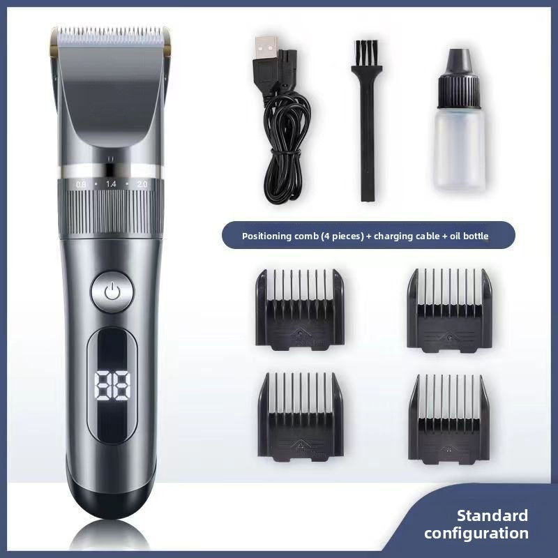 Waterproof Hair Clipper with LED Display
