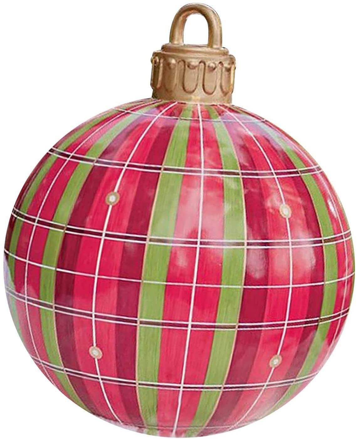 23.6 Inch Christmas Inflatable Decorated Ball Xmas Outdoor Ornament Holiday Decoration