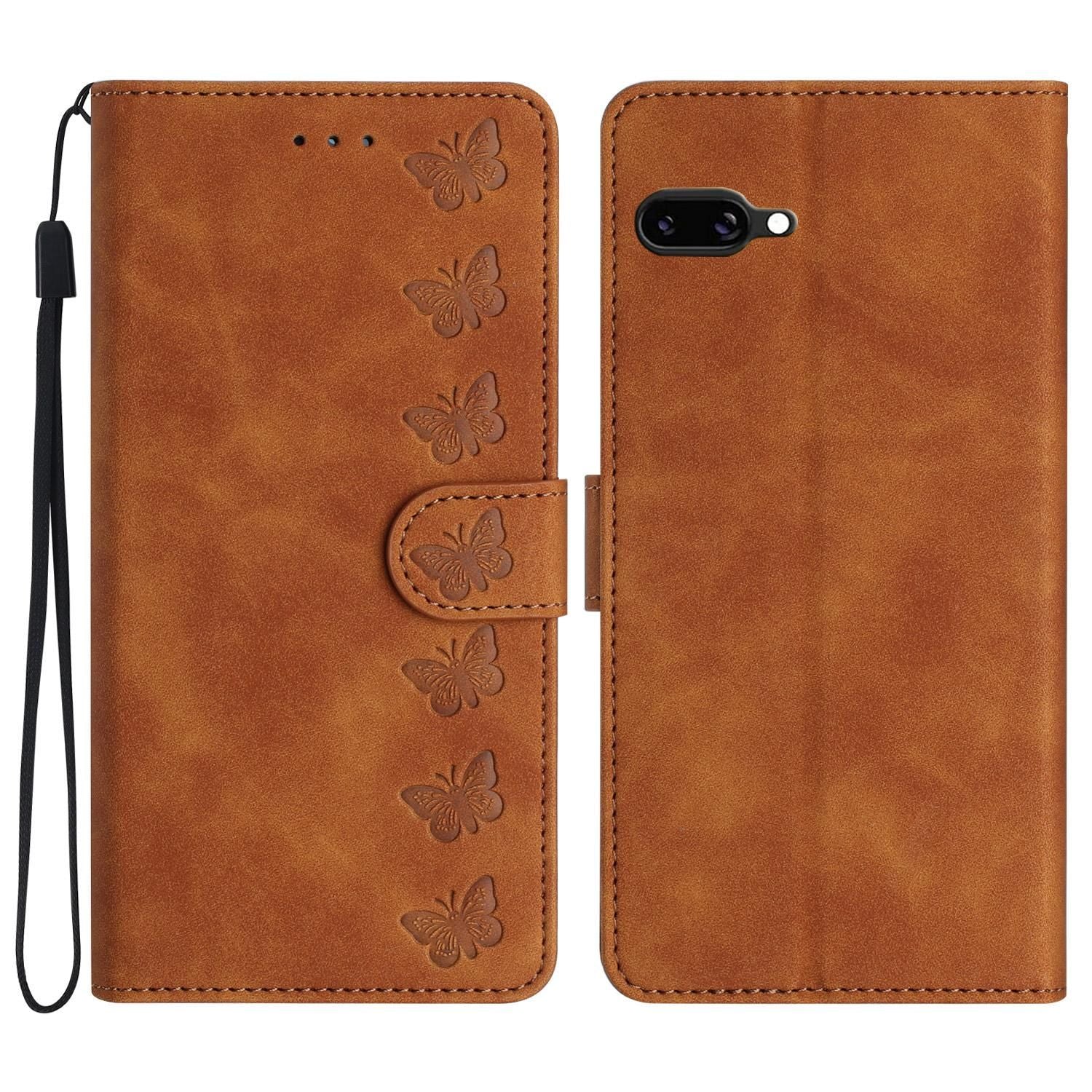 Seven Butterflies Embossed PU Case For Google Pixel 9a