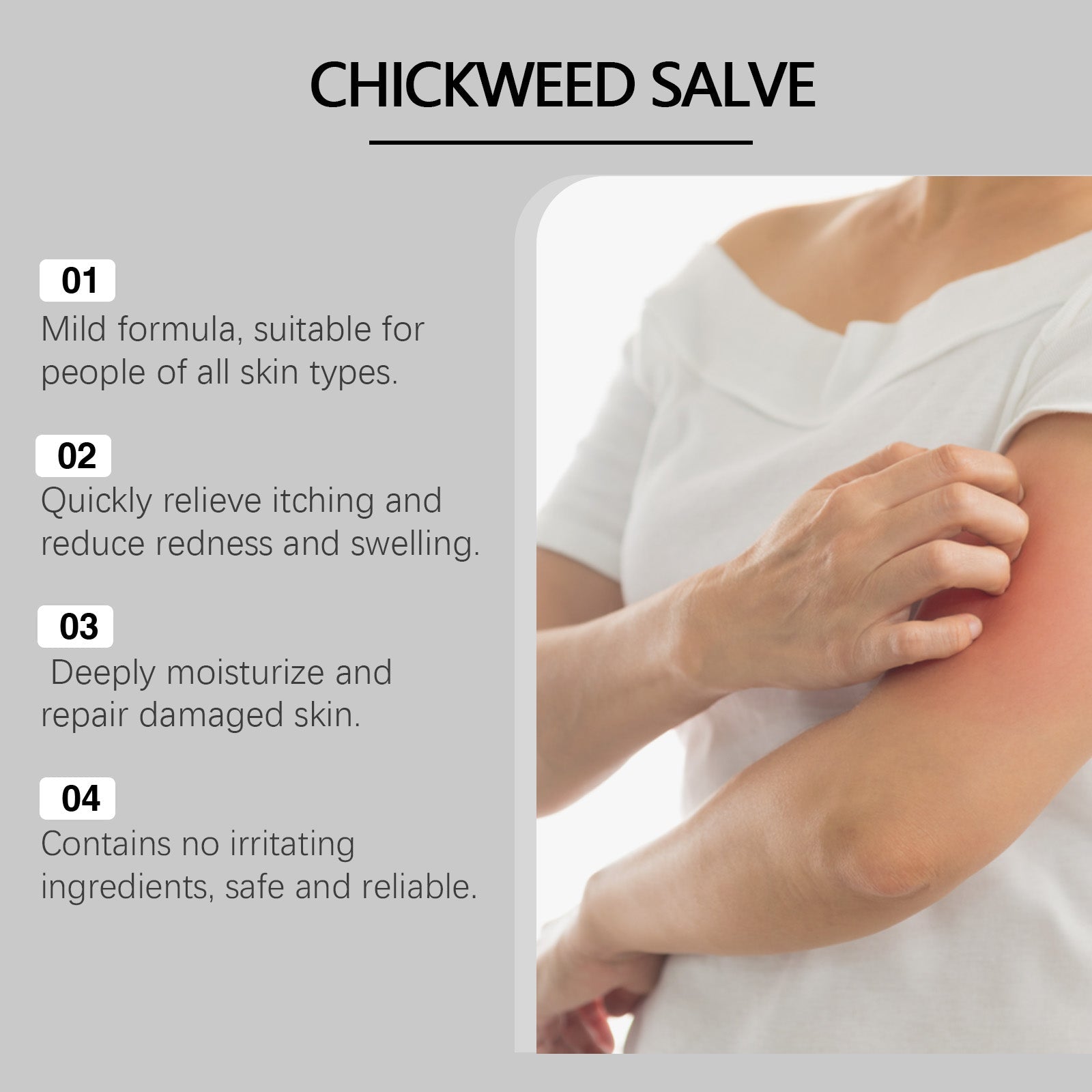 Skin Care Cream, Moisturizing & Repair for Sensitive Skin, Eczema Relief ,114g