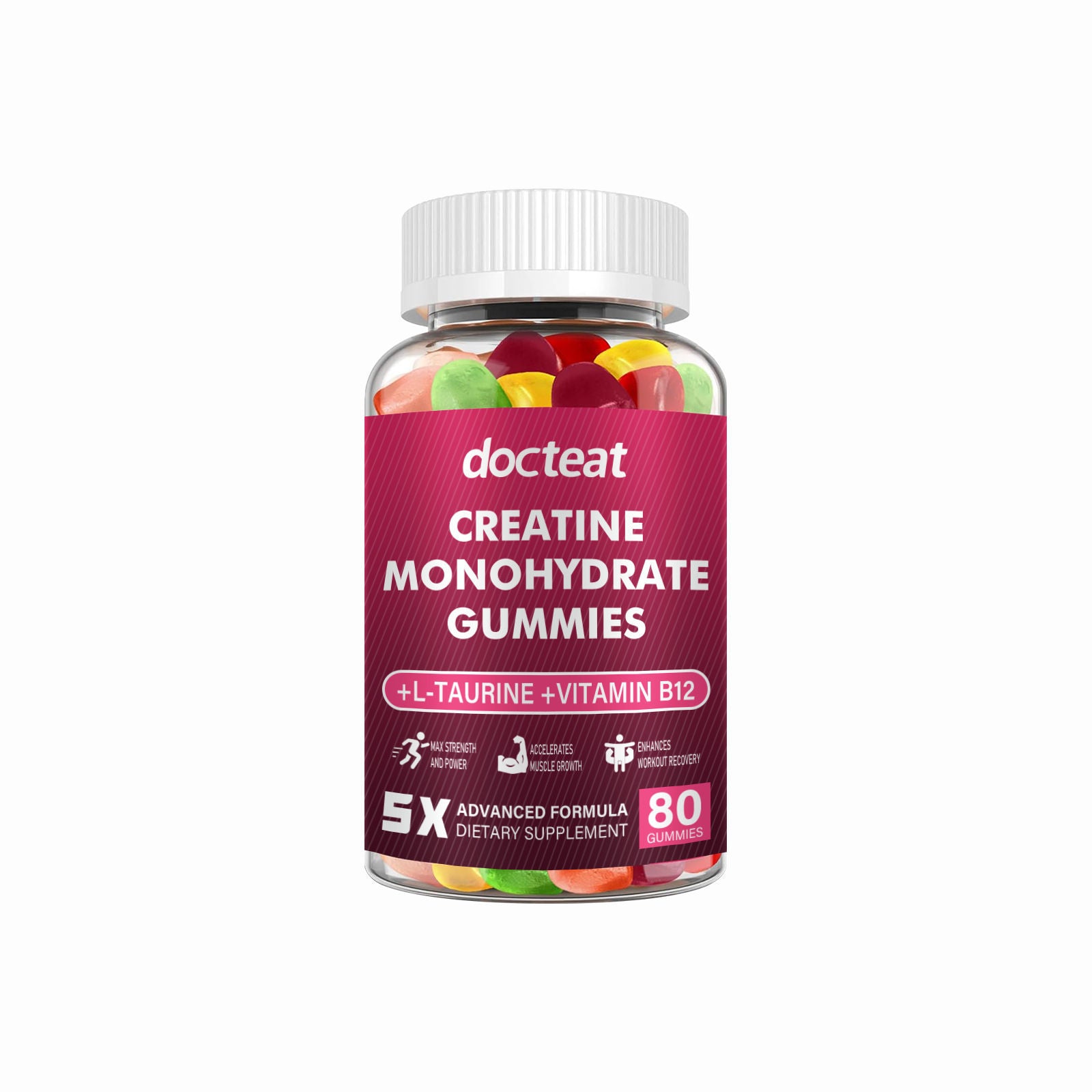 Boost Your Body Care with Creatine Gummies, Energy & Recovery Support ,80pcs