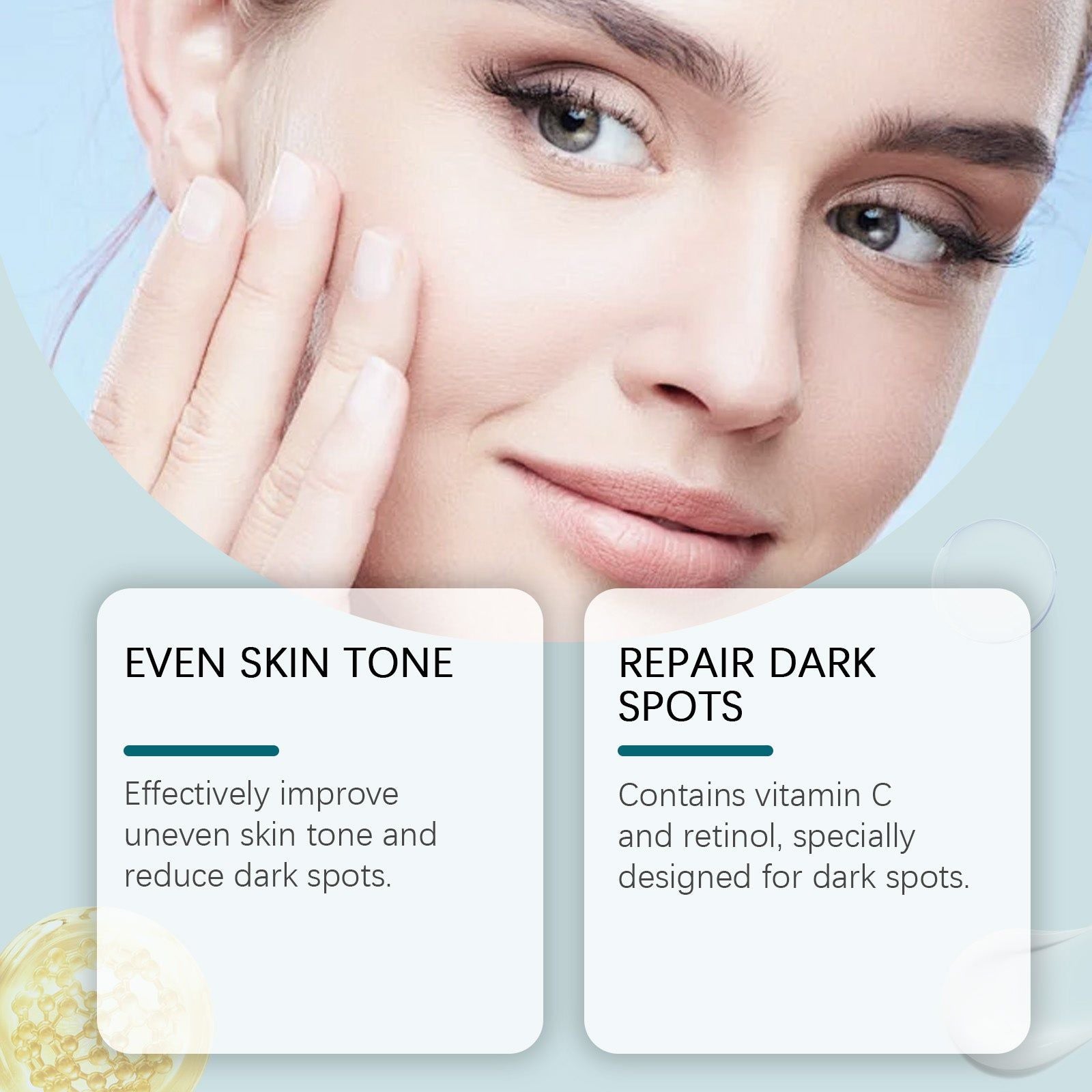 Brightening Spot Care Cream for Dark Spots, Melanin, and Skin Repair, Glow Naturally ,50g