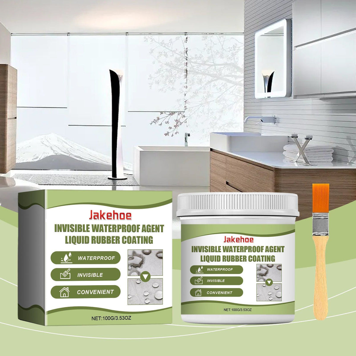 Invisible Waterproof Sealant, Moisture-Proof, Leak-Free, Easy to Use, Household Waterproof Glue ,1set