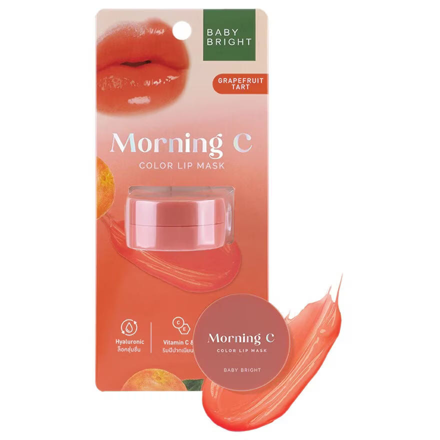 قناع الشفاه Morning C Color Lip Mask 3.8g Baby Bright (M) Grapefruit Tart