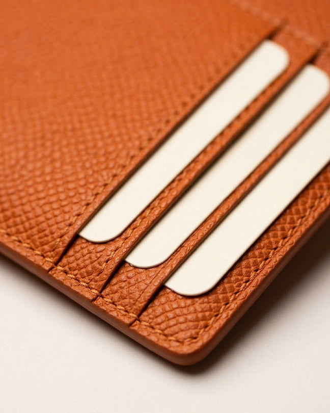 CLAREA Slim Leather Card Holder 12x8.5 cm