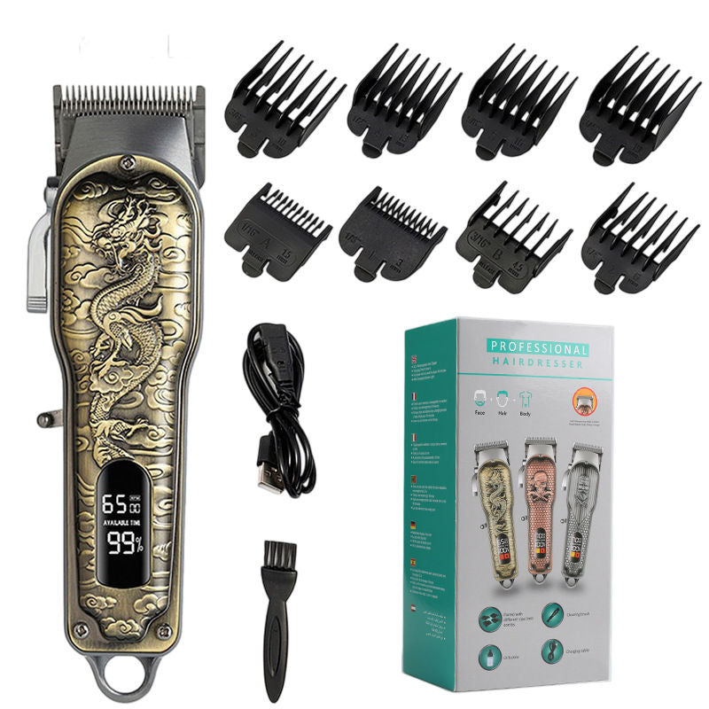 Men’s Hair Clipper Trimmer Kit USB Rechargeable Beard and Hair Cutter Black