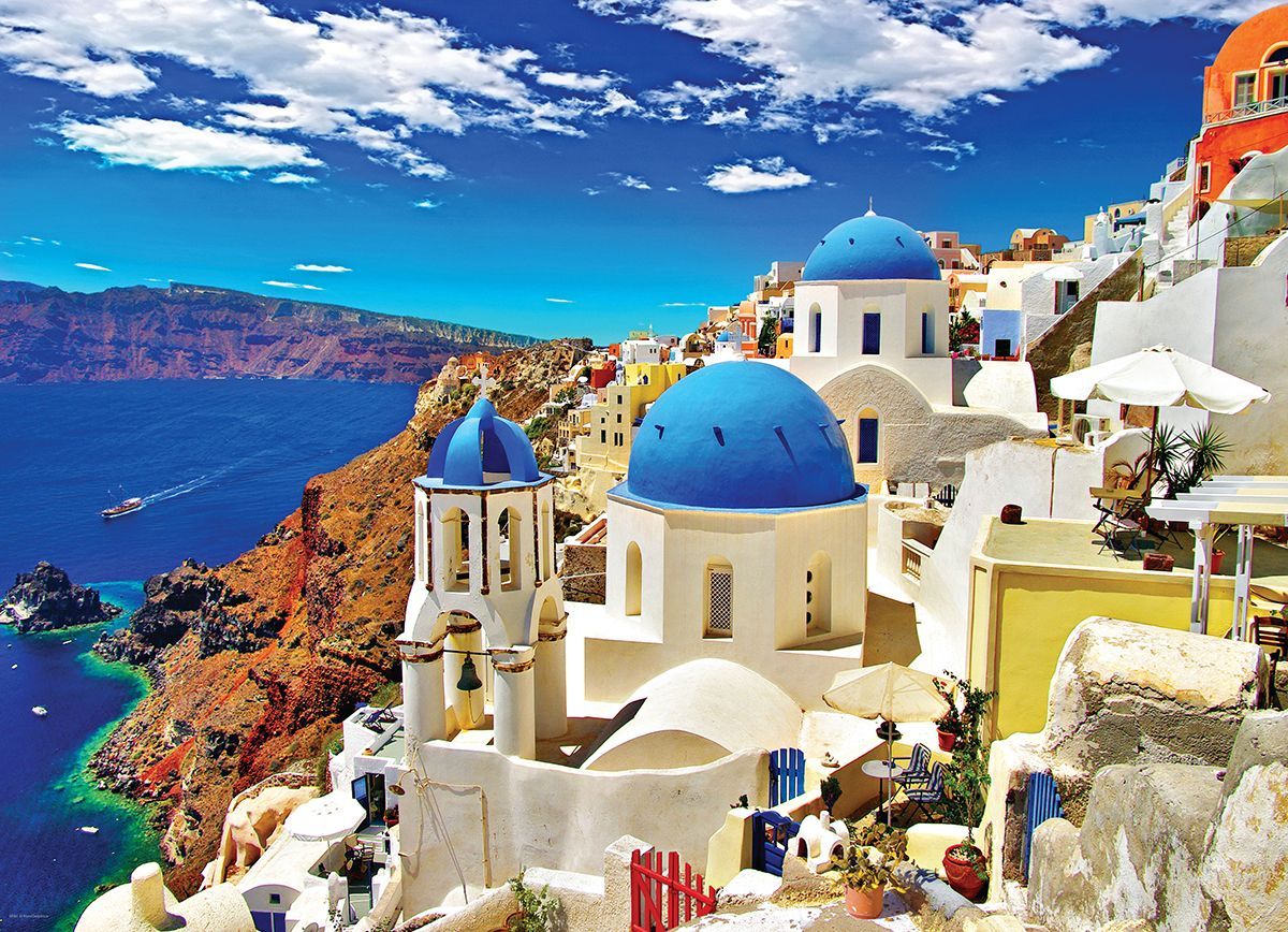 Oia, Santorini Greece 1000 Pieces Puzzle