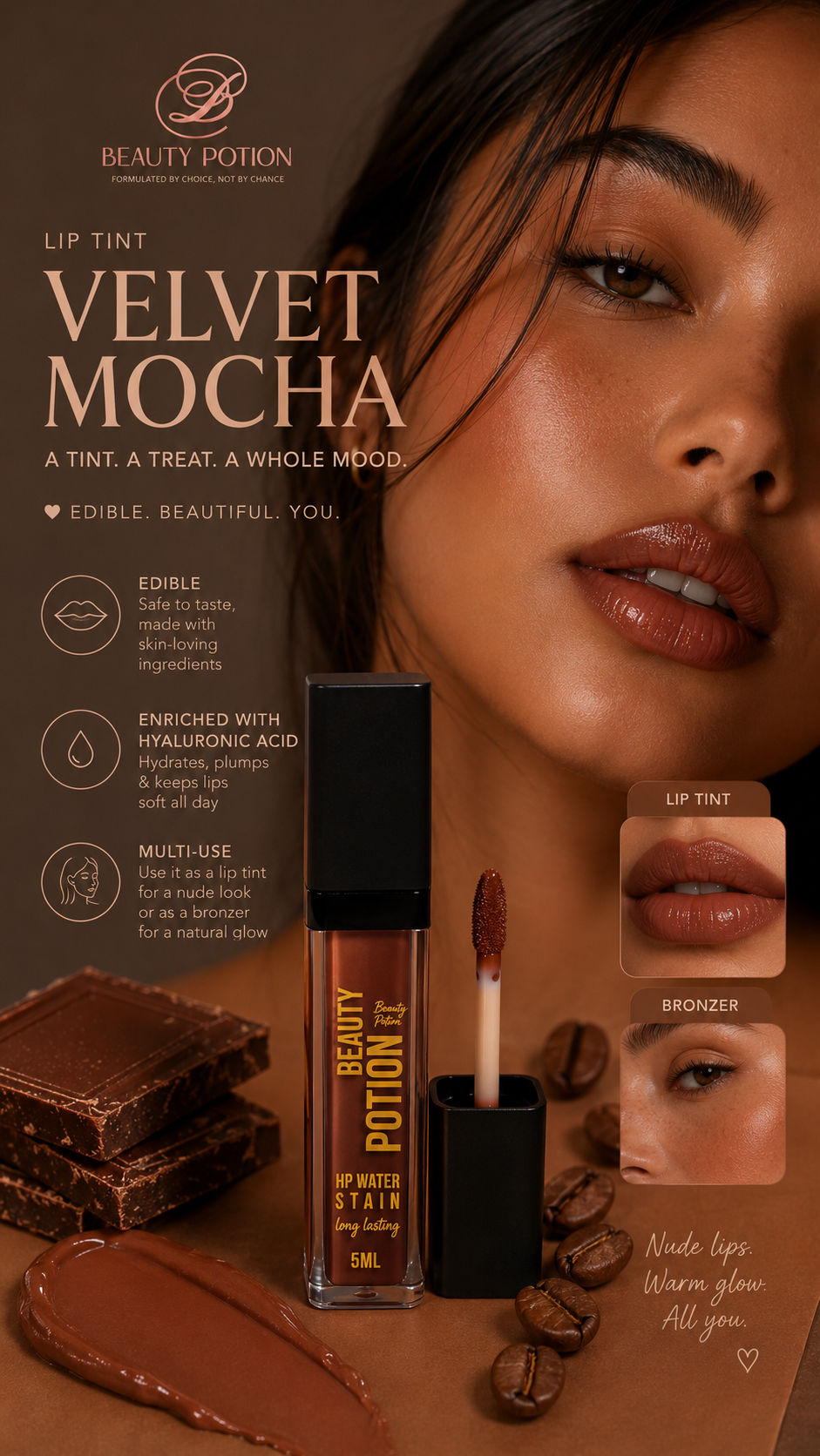Beauty Potion Velvet mocha lip stain