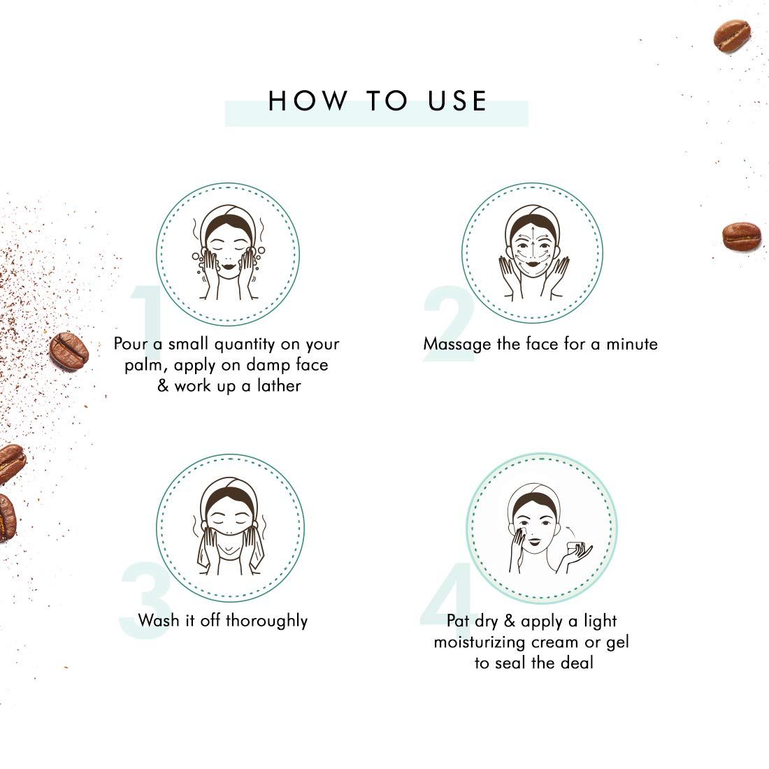 MCaffeine Deep Cleanse, Blackheads Removal Coffee Anti Pollution Kit Face Wash (100ml)