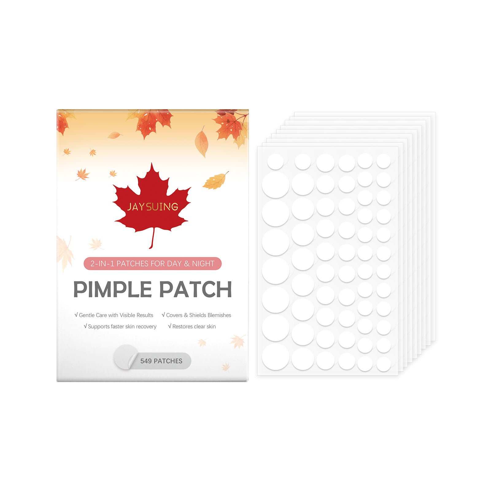 Clear Acne Patch, Waterproof, Skin-Friendly, Fast Pimple Healing, Natural Acne Care ,549patches