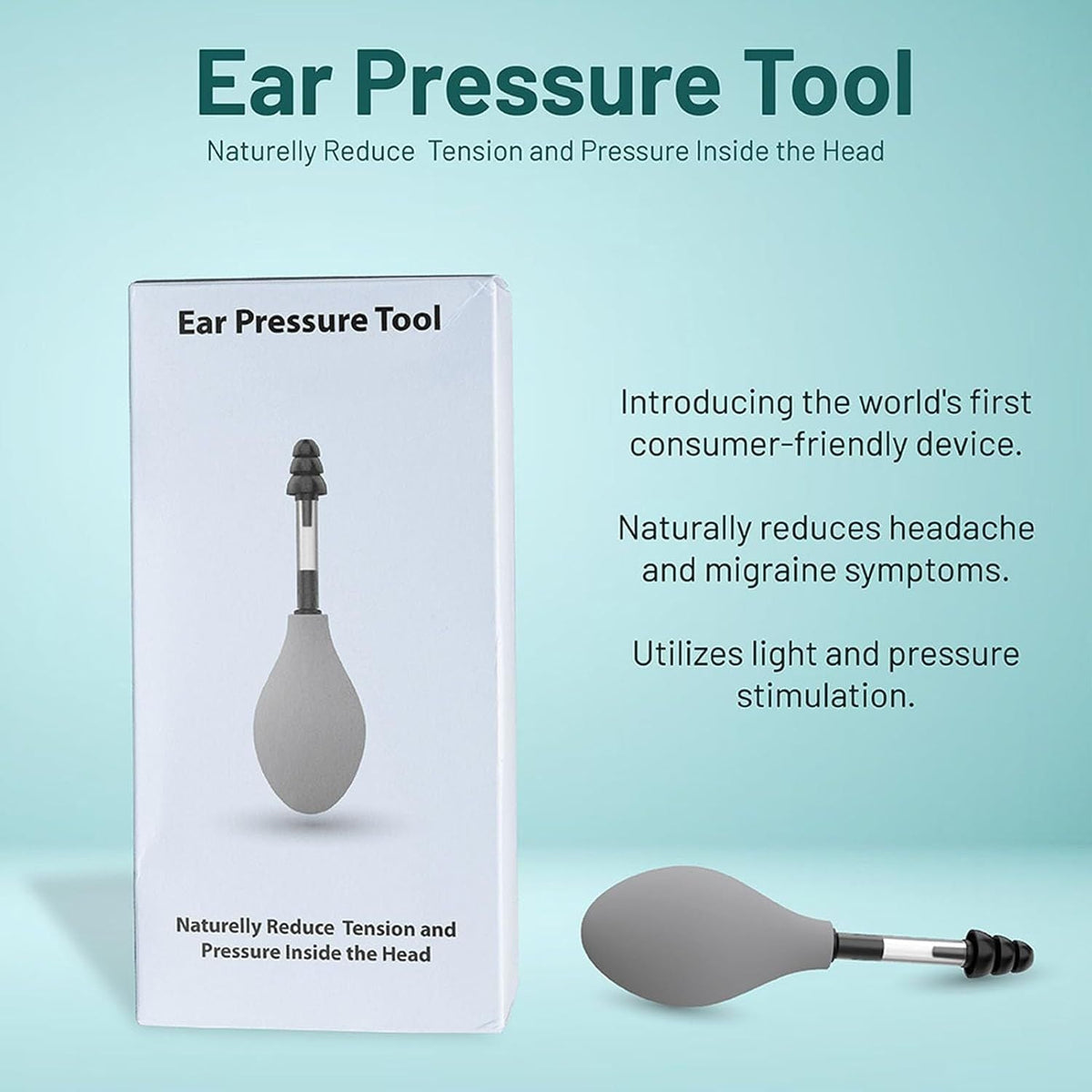 Ear Pain Relief Tool Natural Ear Pressure Relief Device Inner Ear Pressure Stimulation