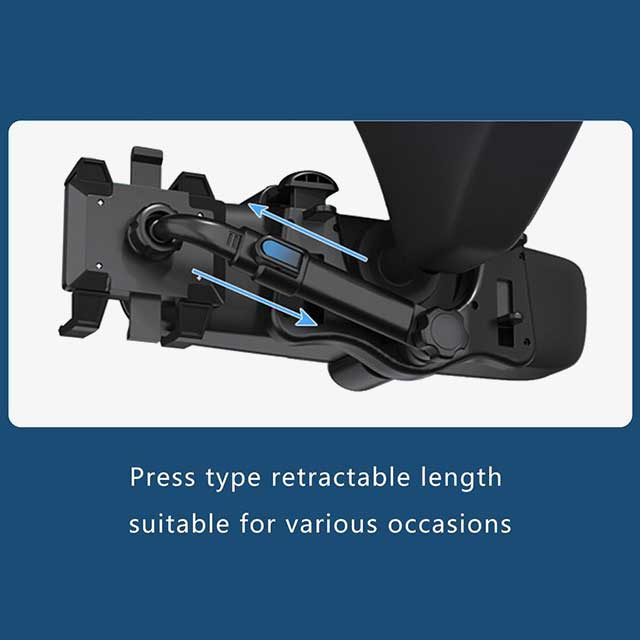 360° Rearview Mirror Car Phone Holder - Adjustable Dashboard Mount for Safe & Convenient Hands-Free Driving