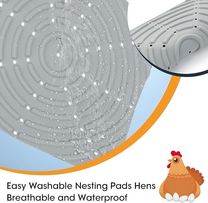 4 Pack Chicken Nesting Pads for Chicken Coop Washable Nesting Box Pads for Laying Eggs