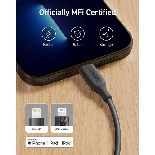 Anker Powerline III USB-A to Lightning Cable 6ft, Black