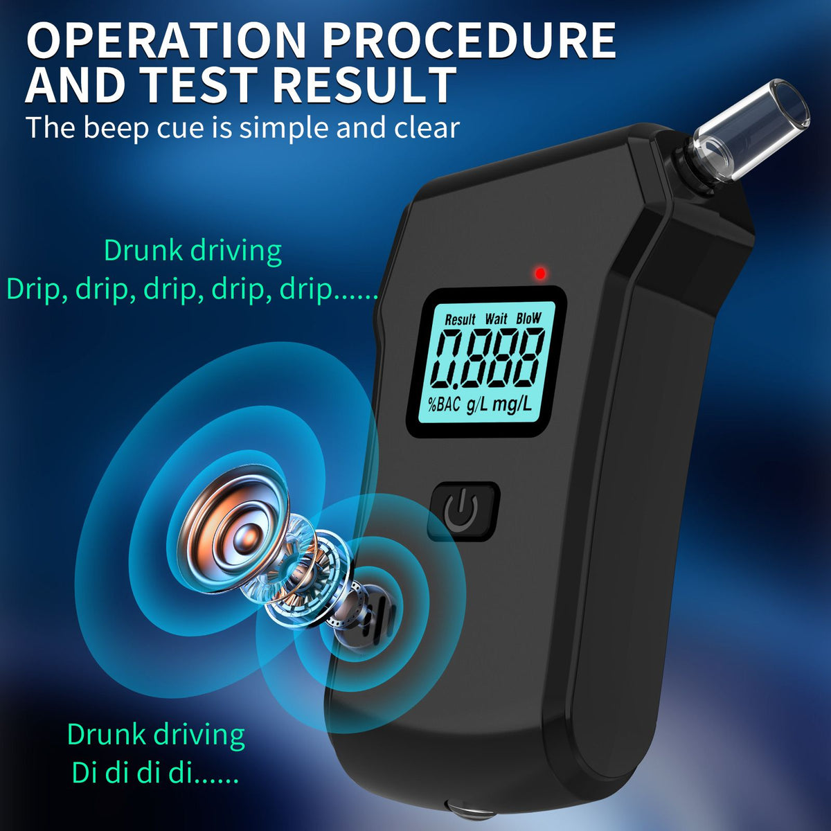 Breathalyzer Professional Grade-Accuracy Breathalyzers Portable Breathalyzers