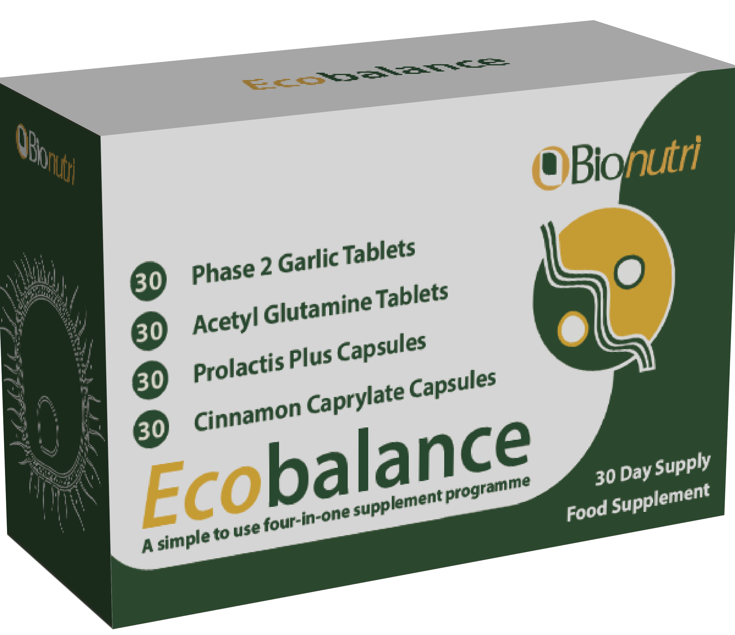 BioNutri Ecobalance+Wellbeing Nutrition Apple Cider Vinegar with Garcinia Cambogia and Pomegranate, 17 Tablets