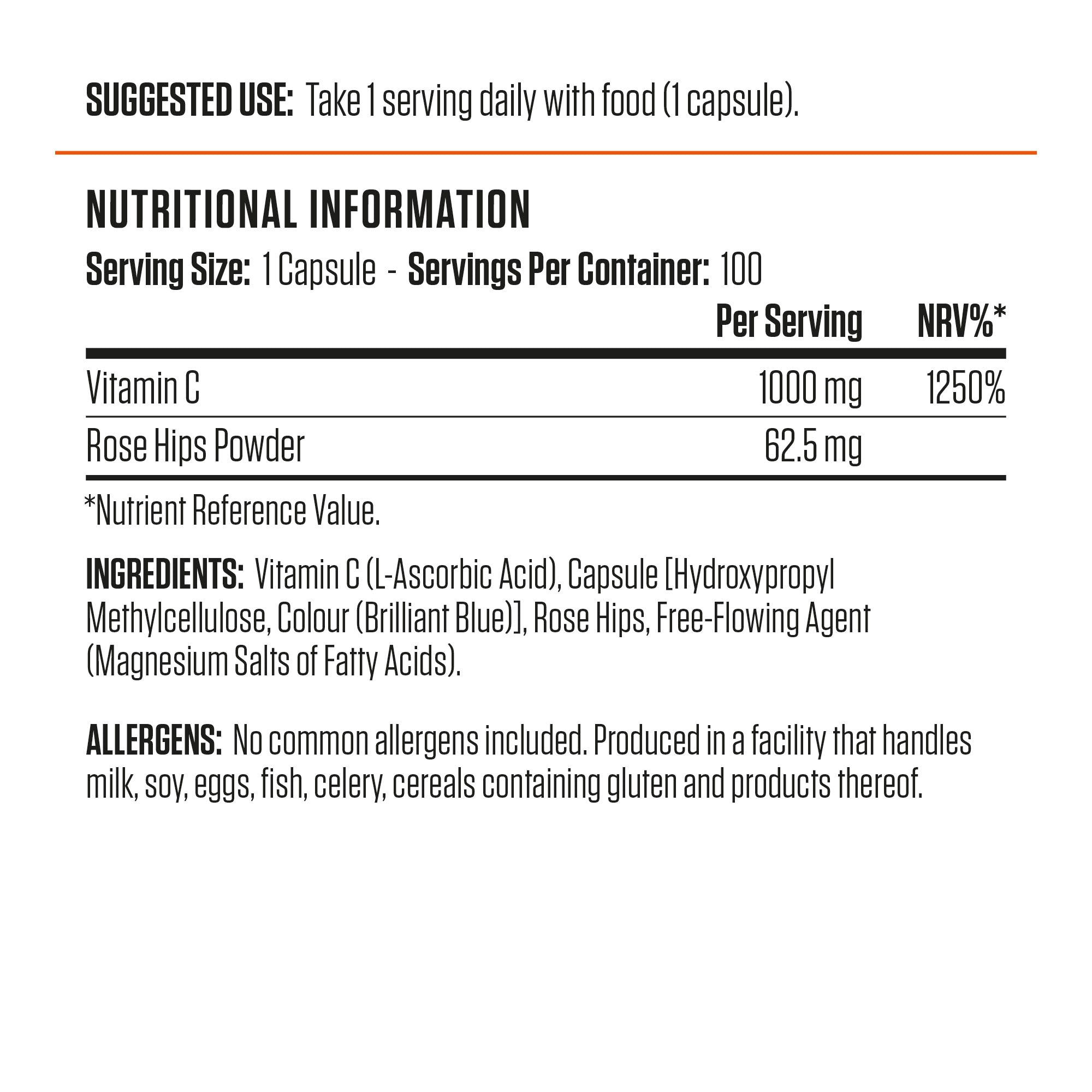 AN VITAMIN C 1000 100CAP