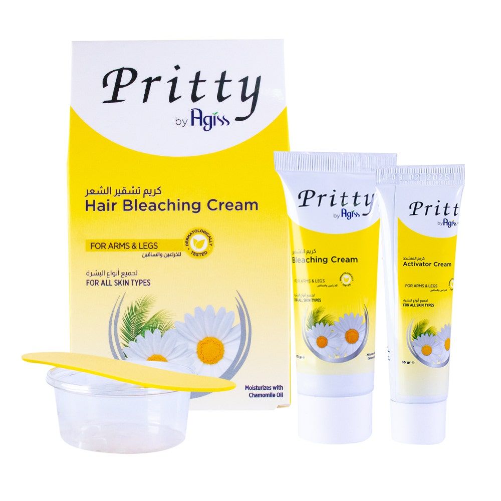 Pritty Hair Bleach Cream All Skin, 70g + 35g