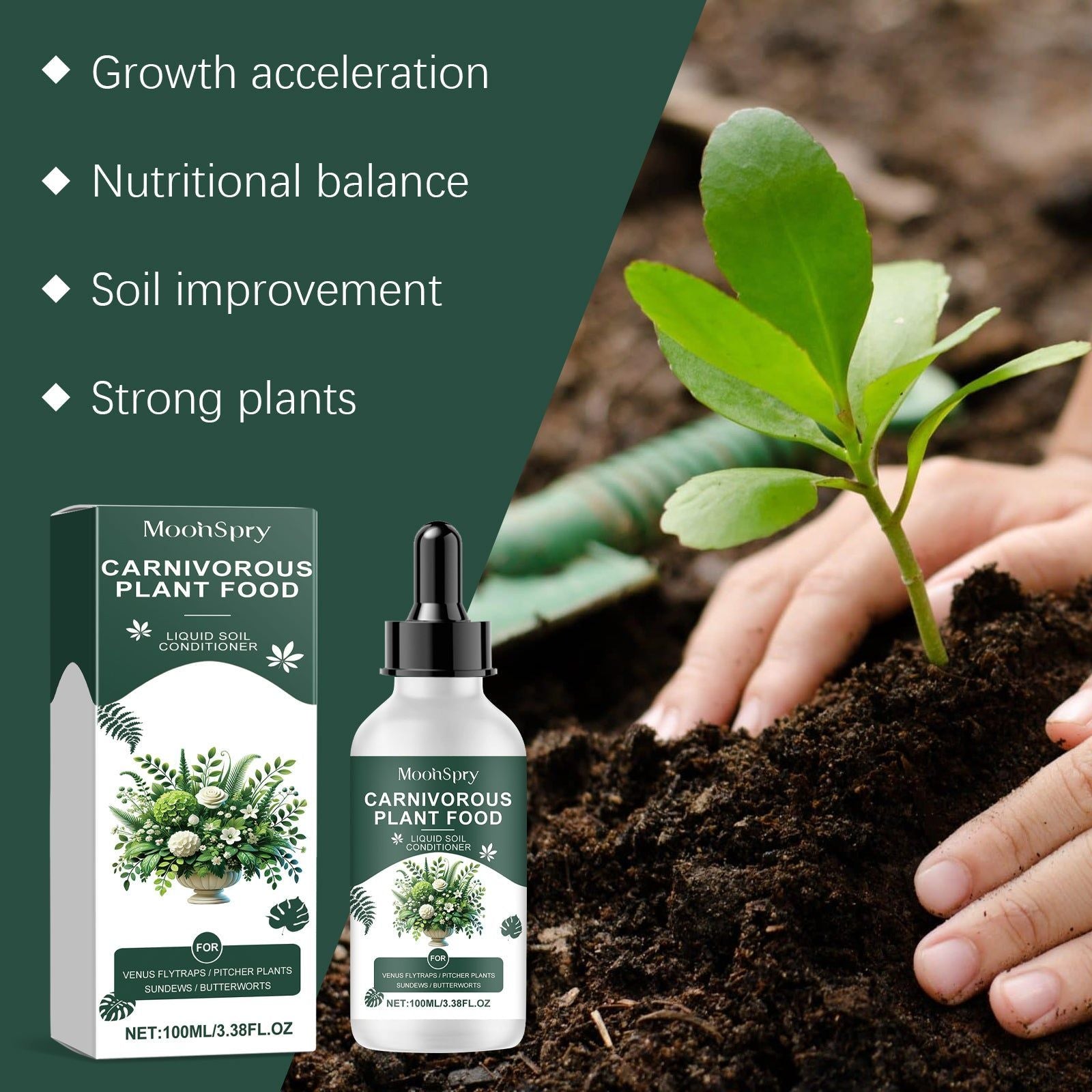 Boost Plant Nutrition, Tropical Growth Supplement Drops, Improve Soil Health ,100ml