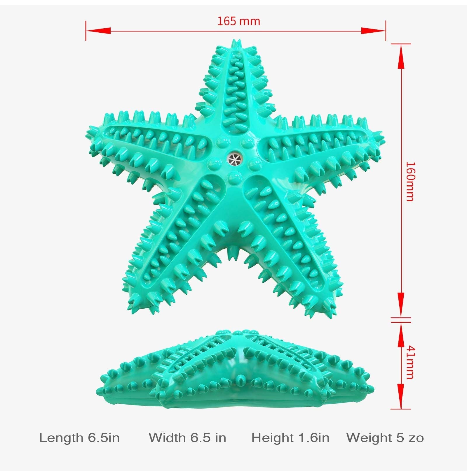 Dog Chew Toy Toothbrushes Starfish Squeaky Molar