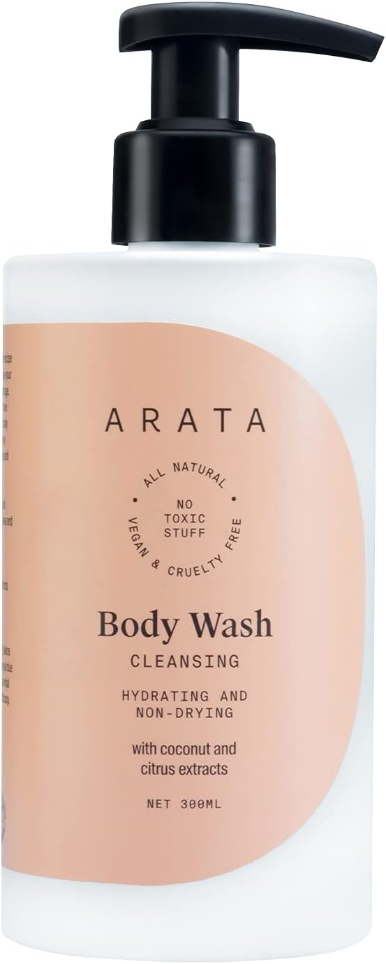 Arata Natural Hydrating & Non-Drying Body Wash With Coconut & Citrus Extracts (300 ml)