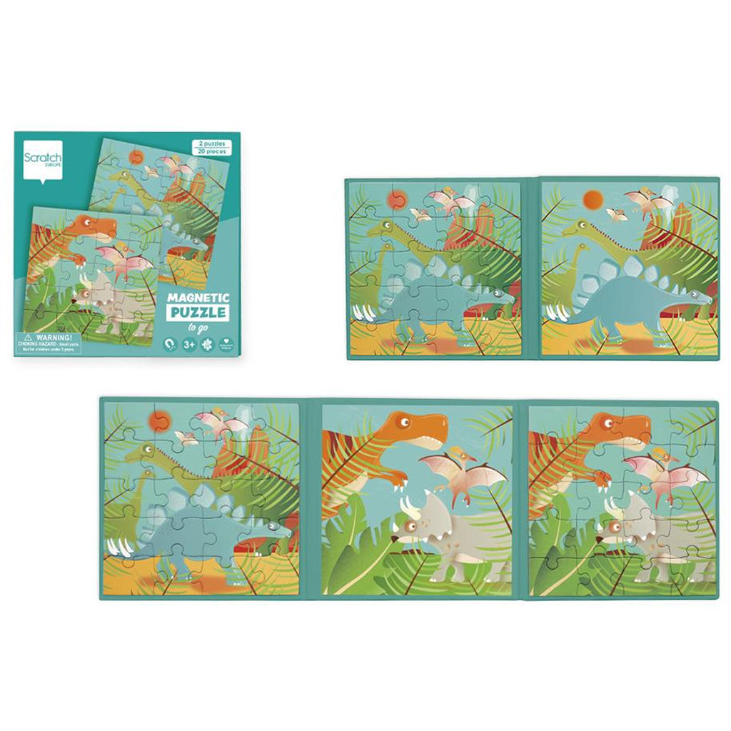 Dinosaurs Magnetic Puzzle Book To Go