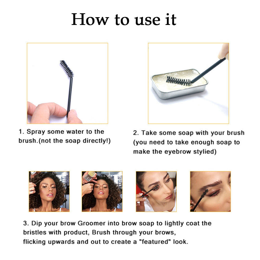 Create Natural Perfect Eyebrows Waterproof Sweatproof Brow Cream with Brush ,10g