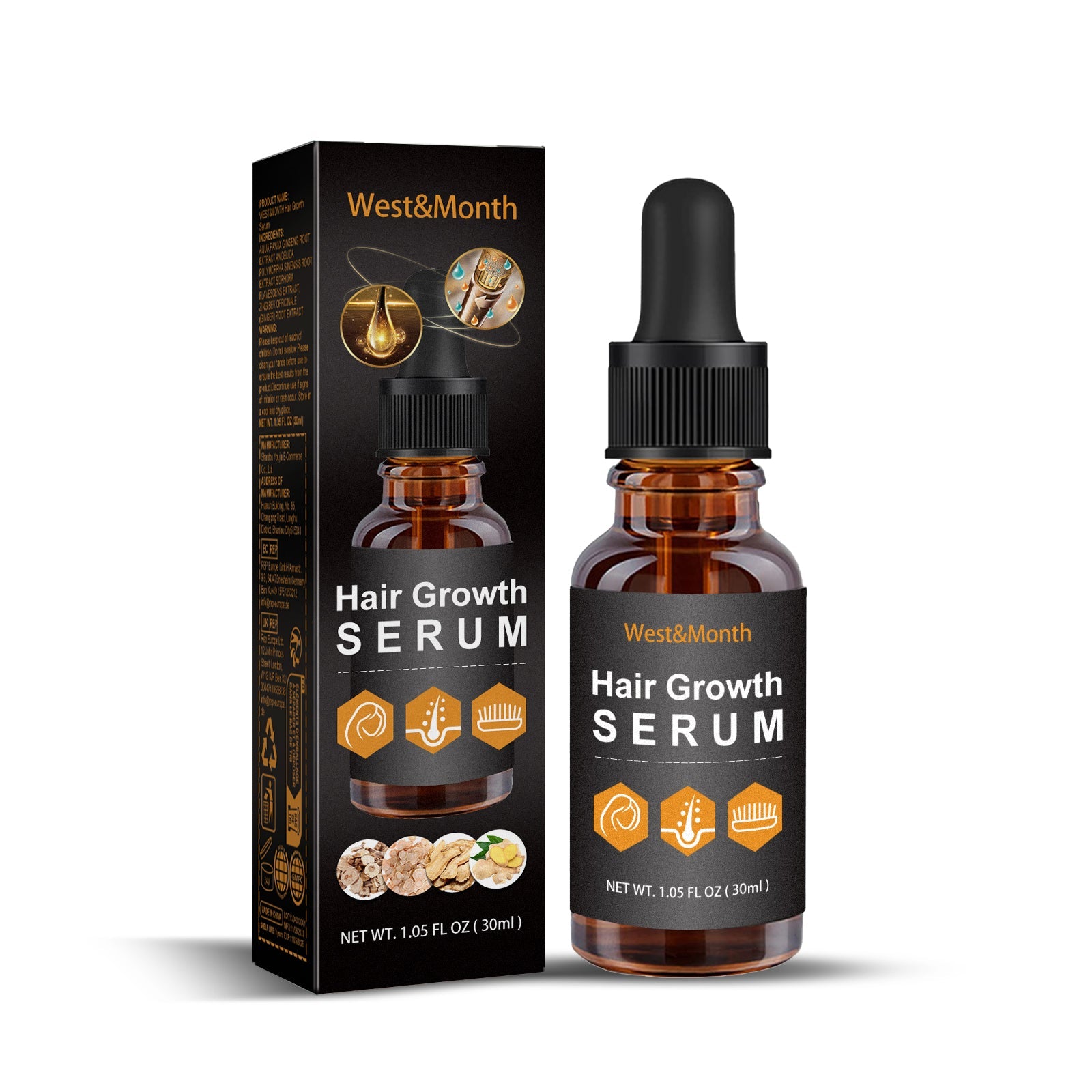 Hair Growth Oil Prevent Hair Loss Nourish Stronger Thicker Hair ,30ml