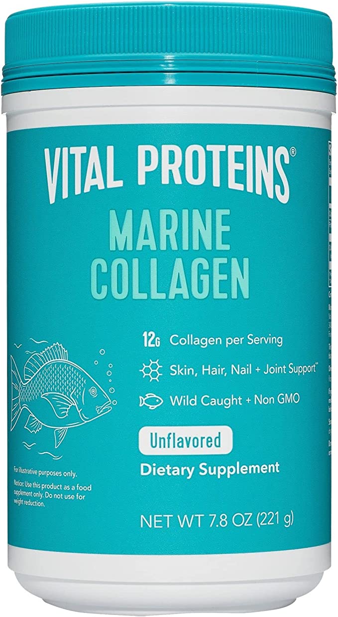 Vital Proteins Marine Collagen 221g + Mamaearth Skin Correct Face Serum/Niacinamide & Ginger extract, 30 ml
