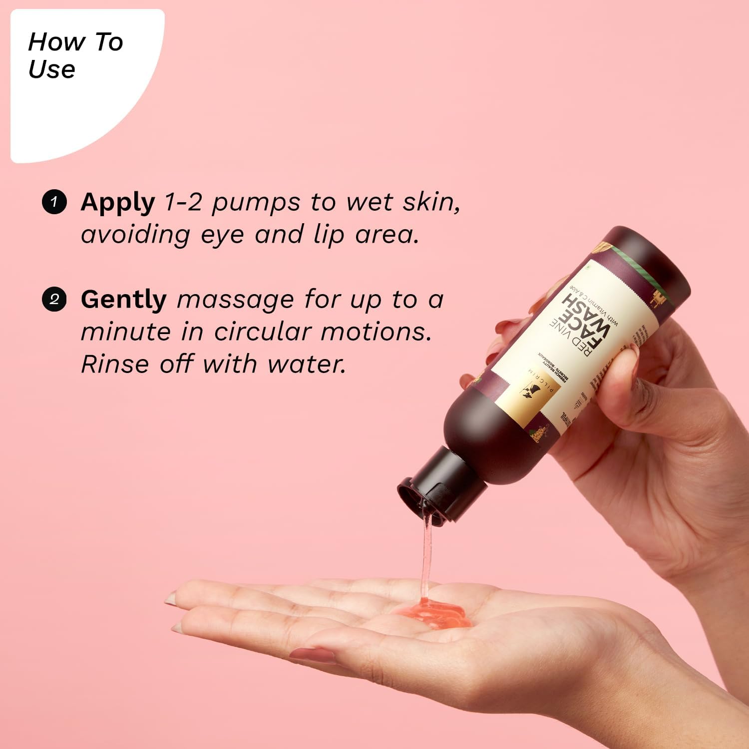 Pilgrim French Red Vine Face Wash with Vitamin C & goodness of Aloe 100ml