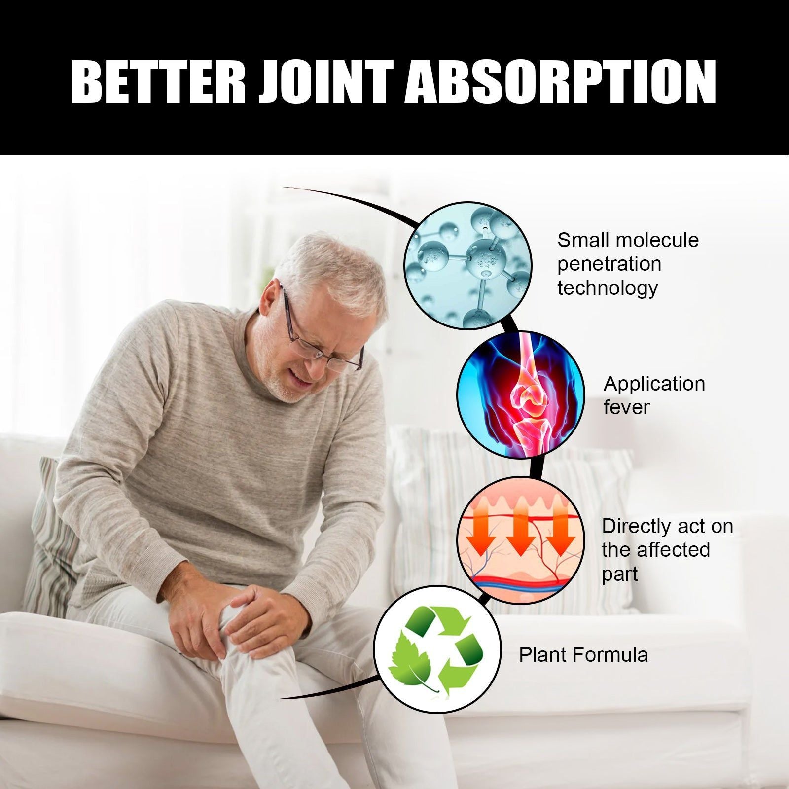 Joint Care Cream for Pain Relief, Arthritis, Inflammation, Mobility Boost ,30g