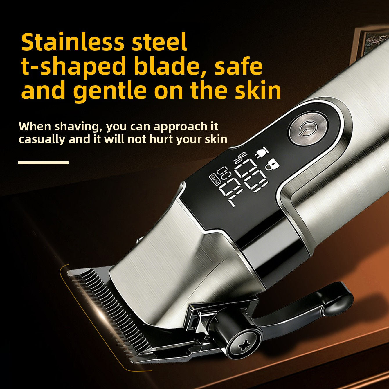 2-in-1 Hair Clipper Set with USB Charging and 10 Guide Combs