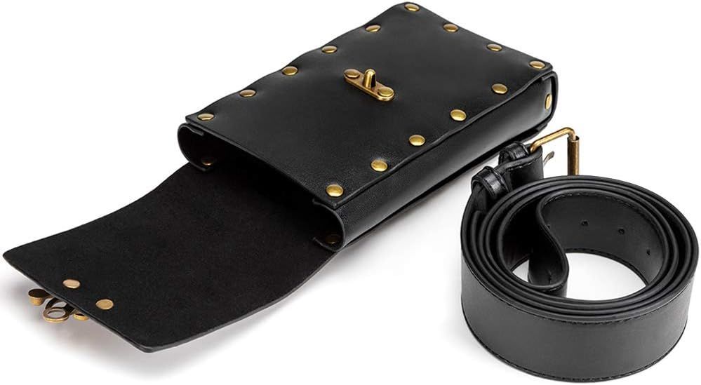 Belt Pouch Waist Bag Fanny Pack Medieval Vintage Leather Pouch Cellphone Holder Belt Purse