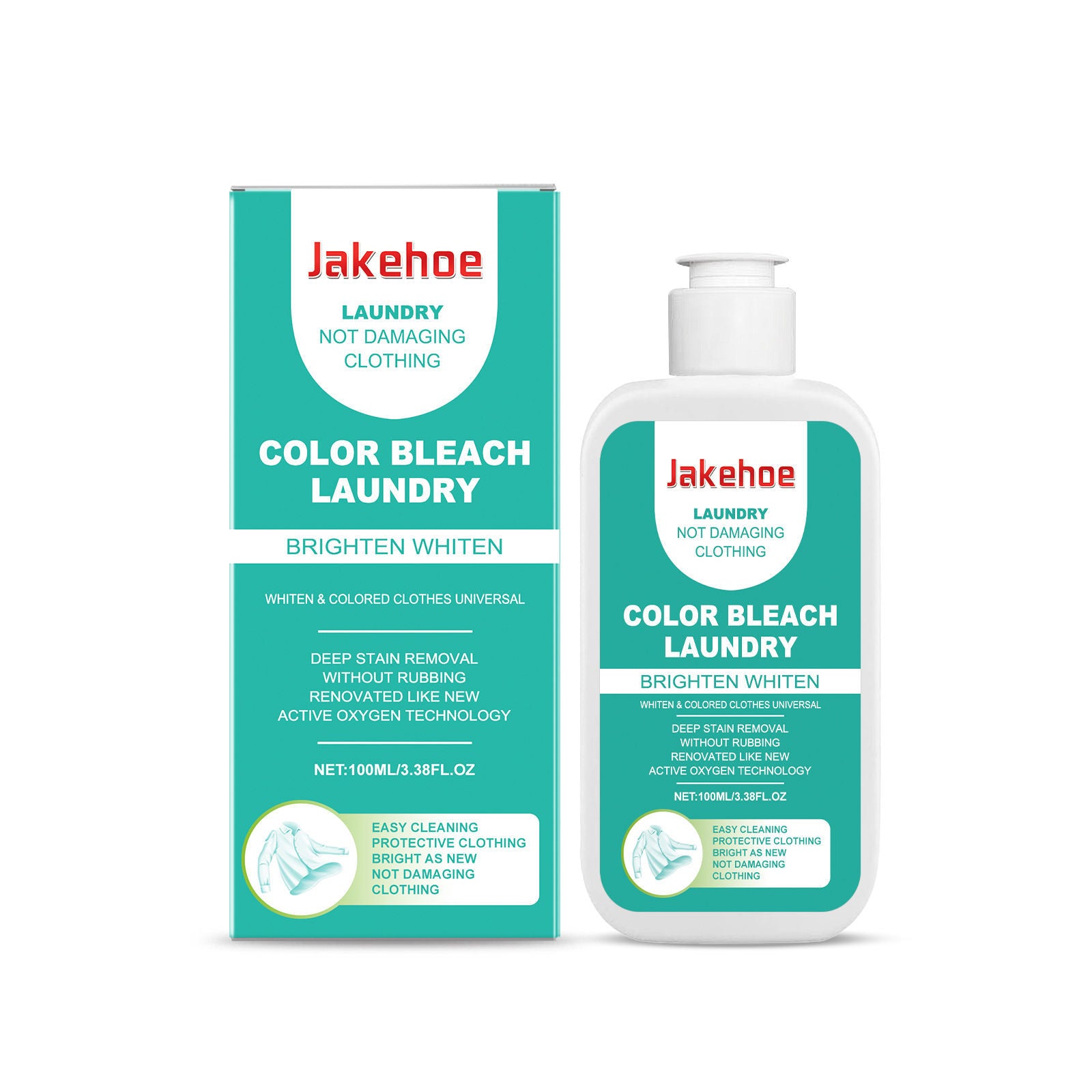Color Bleach Laundry Detergent, Oil Stain Removal, Gentle, Lasting Fragrance ,100ml