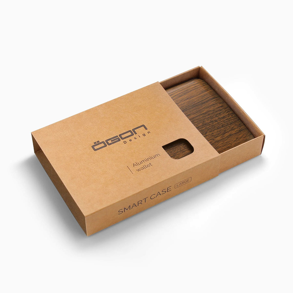Ogon Aluminum Wallet Large Case V2, Sequoia Effect