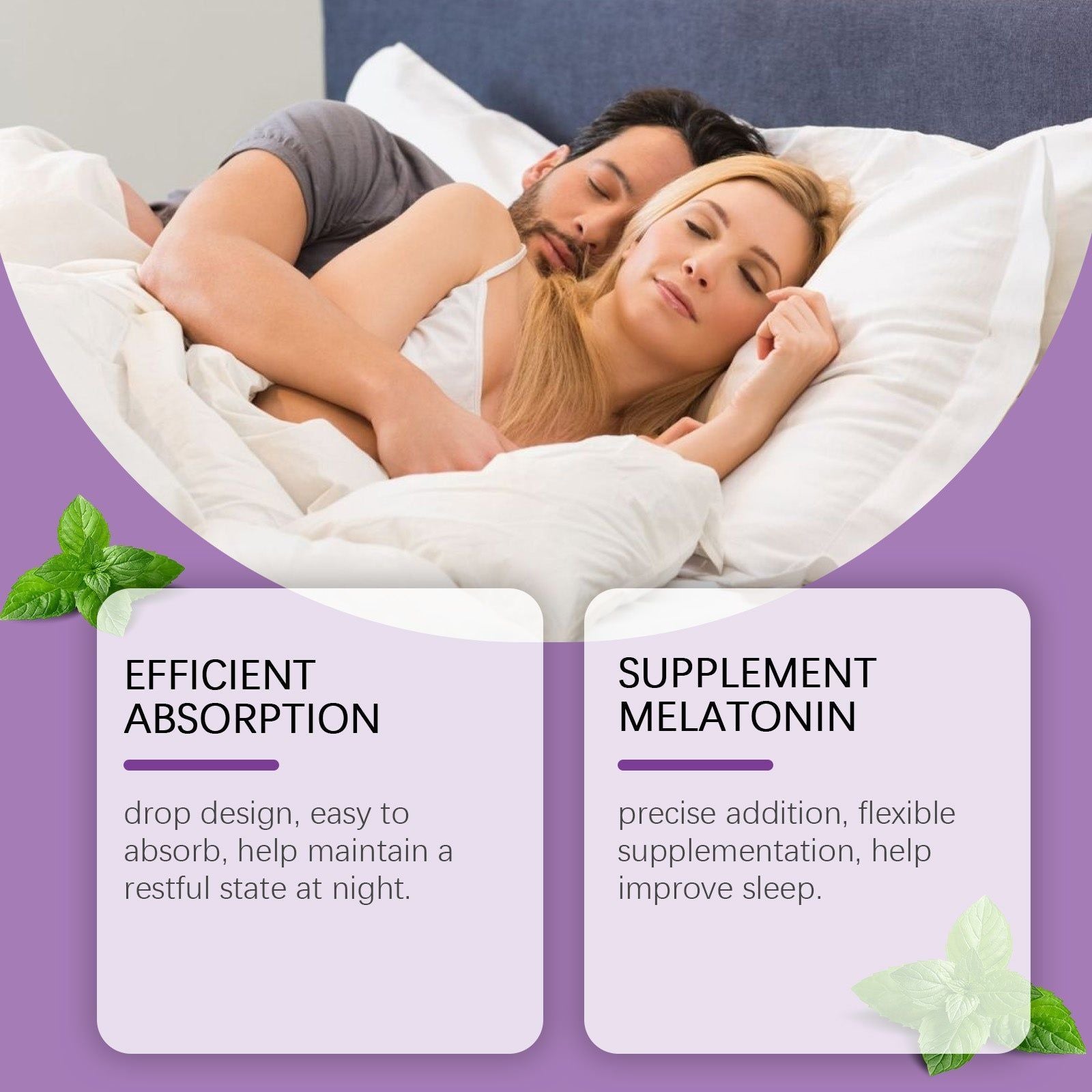 BushAid Sleep Melatonin Drops for Relaxation, Natural Body Care, Nighttime Support ,60ml
