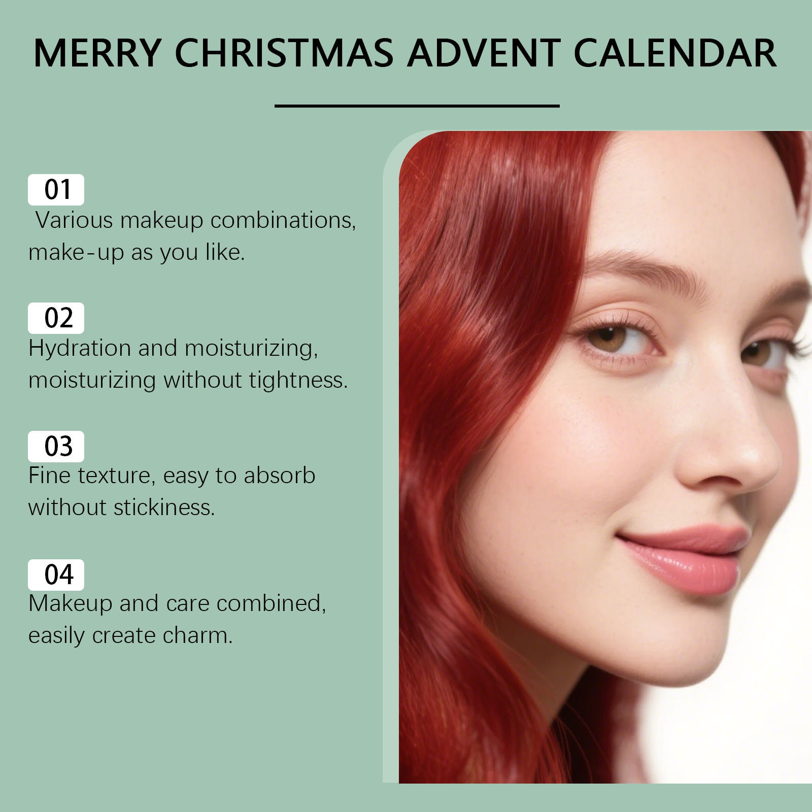Christmas Surprise Blind Box, Skincare & Makeup, Moisturizing Facial Care, Holiday Beauty Countdown ,24 boxes