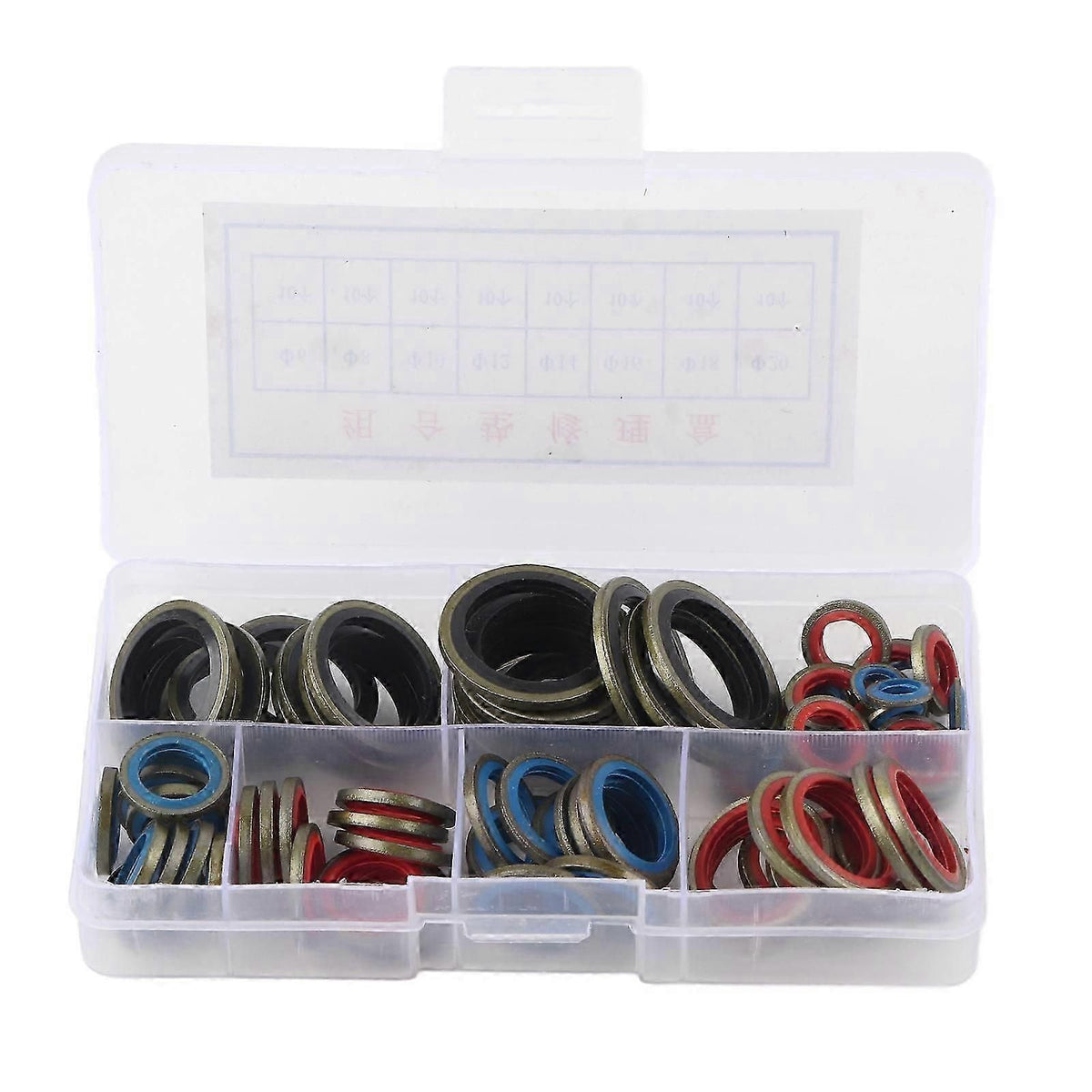 80pcs Sealing Gasket Washer Good Sealing Performance Various Models Oil Heat Corrosion Resistant O?ring Assortment Kits