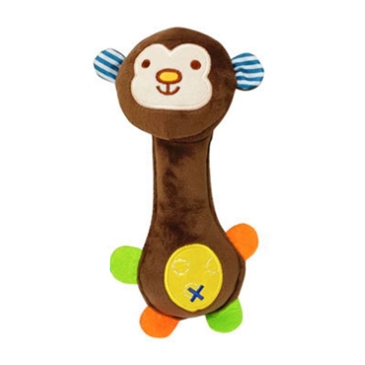5 Pack Baby Rattle Toy Cartoon Animal Plush Doll Soft Soothing Sensory Toy for Newborns