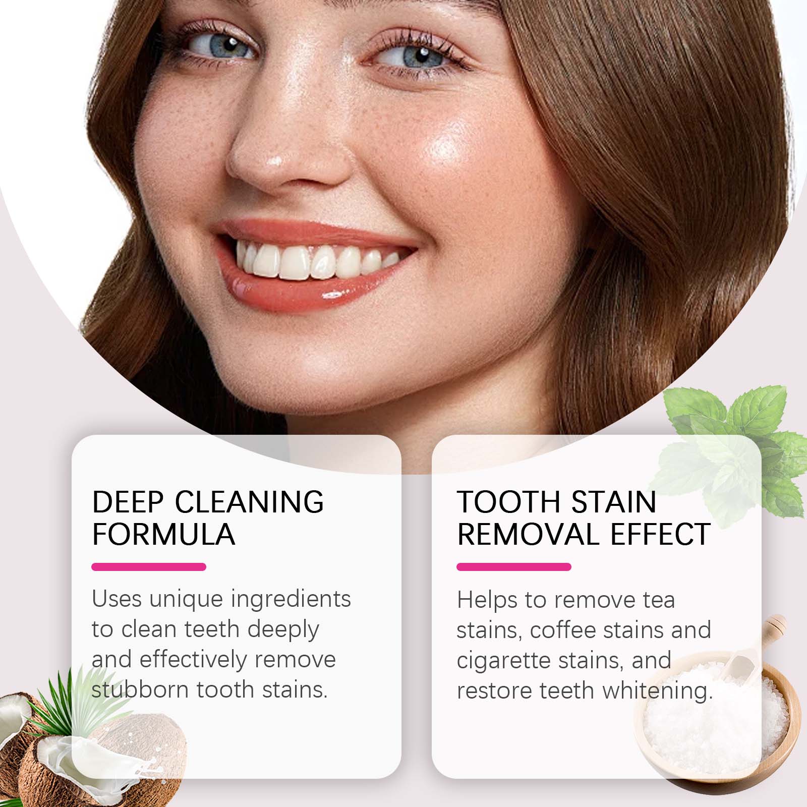 Brighten Teeth Instantly, Dental Care, Stain Remover, Fresh Breath, Easy to Use ,7pieces