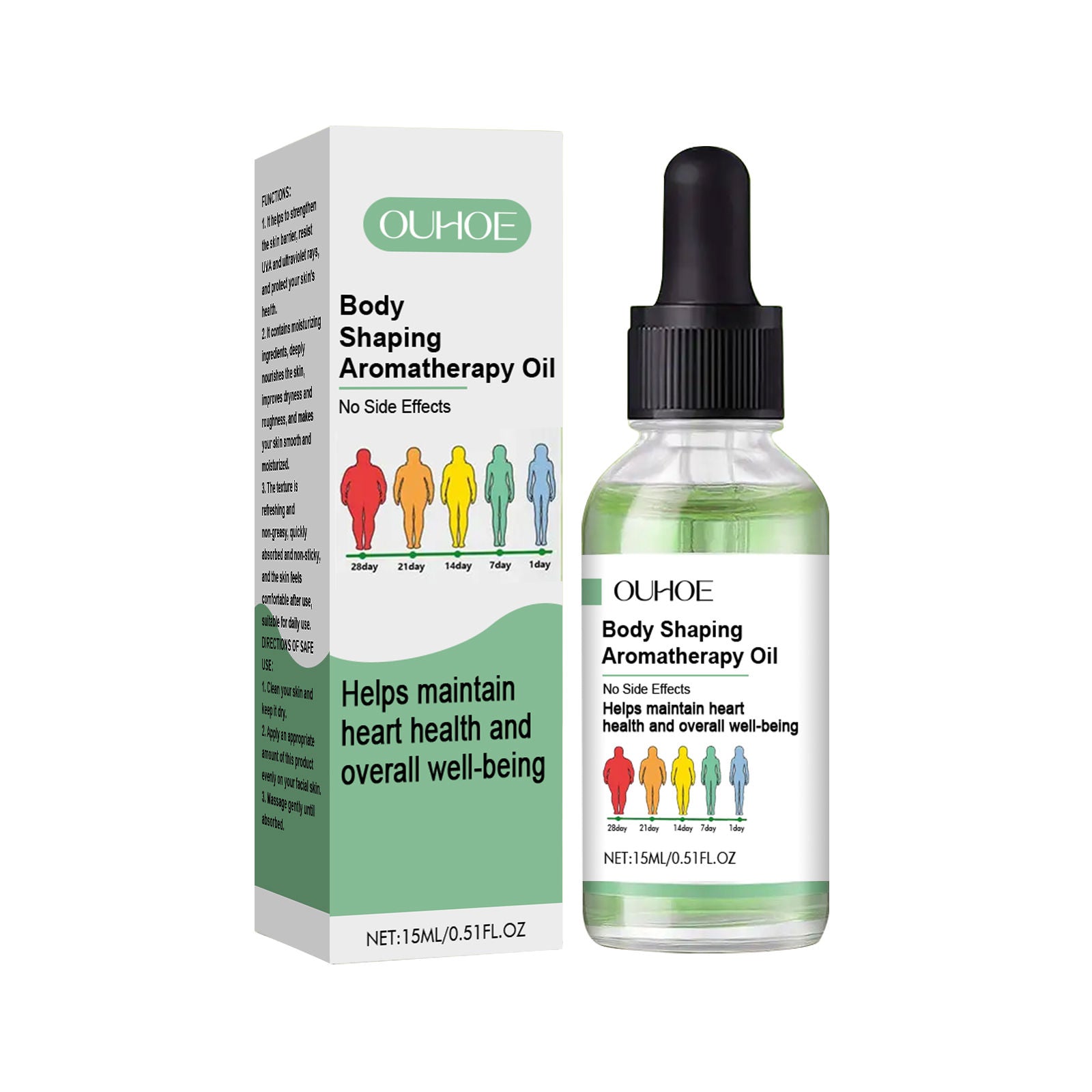 Body Care Essential Oil, Moisturizing, Elastic, Firm Skin, Daily Massage ,15ml
