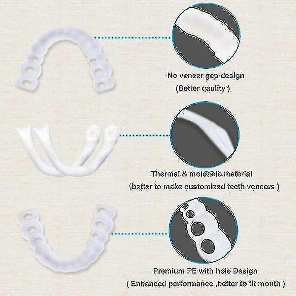 Upper/lower Comfort Fit Flex Whitening Denture Braces zxin