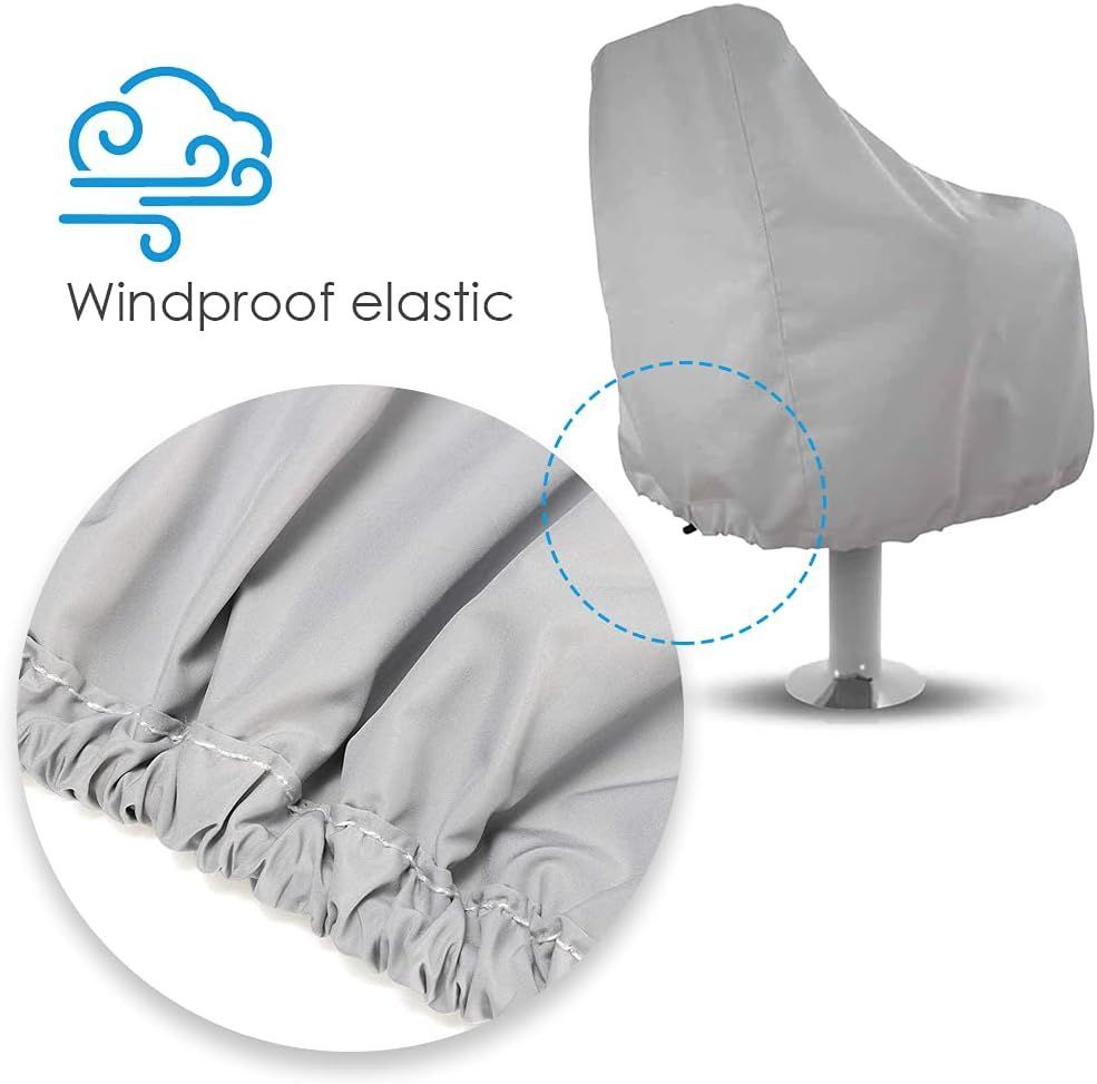 Boat Seat Cover Waterproof Captain Chair Cover Fishing Chair Protective Cover