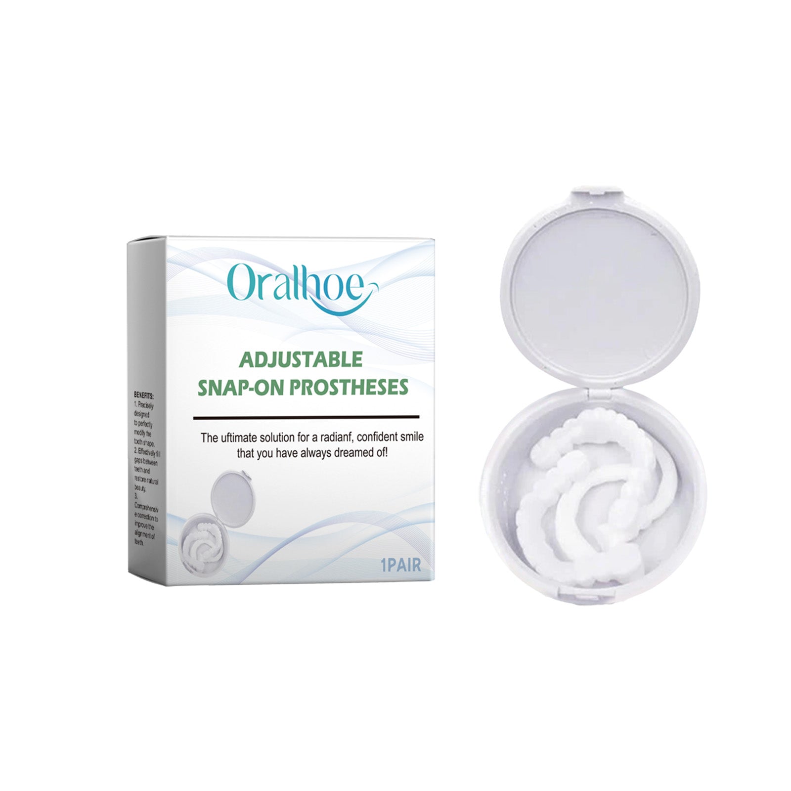 Transform Your Smile with Adult Teeth Braces, Perfect for Gap Filling and Natural Look ,1pair