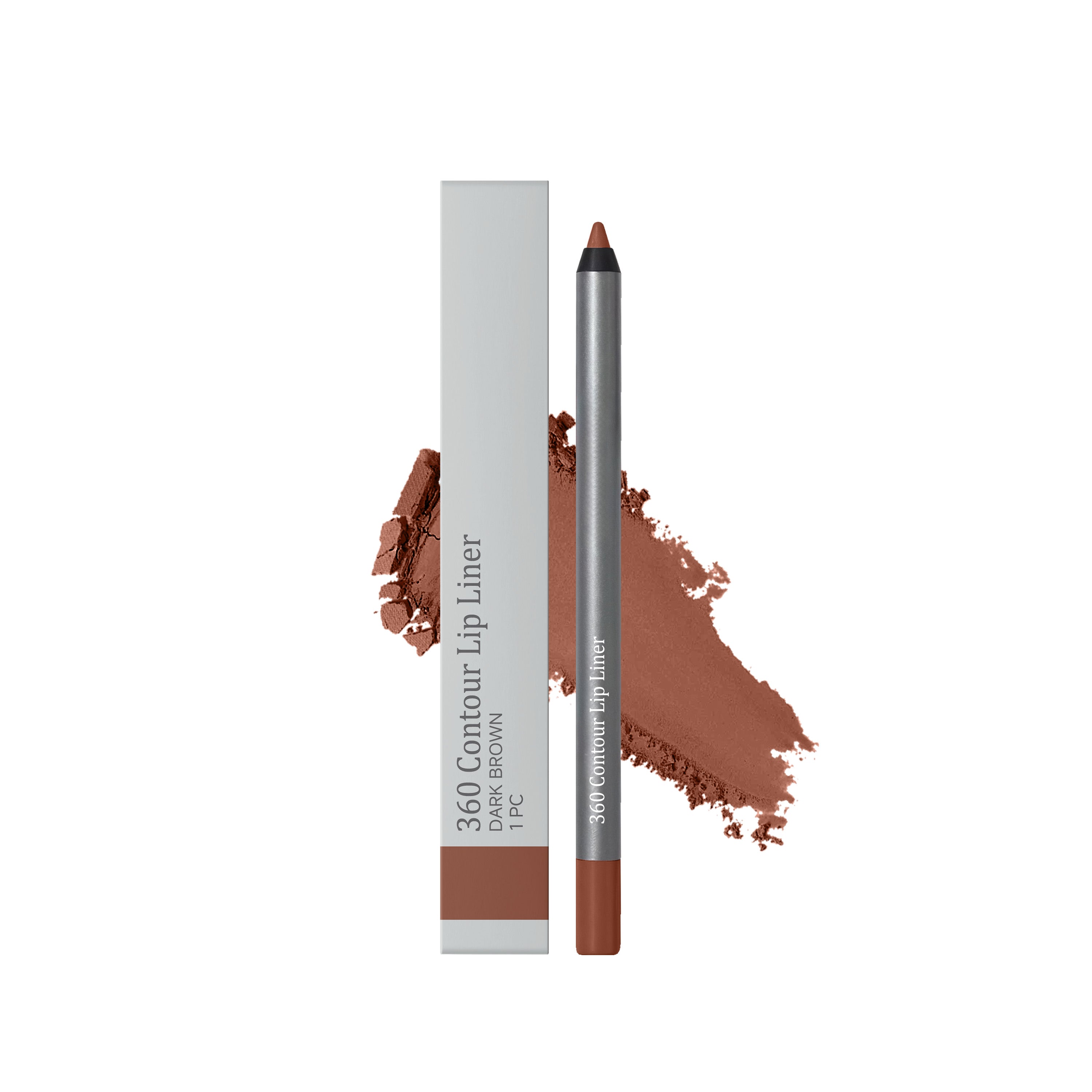Dark Brown Lip Liner Pen, Matte Multi-Functional, Easy to Apply, Long-lasting, Portable ,1pcs